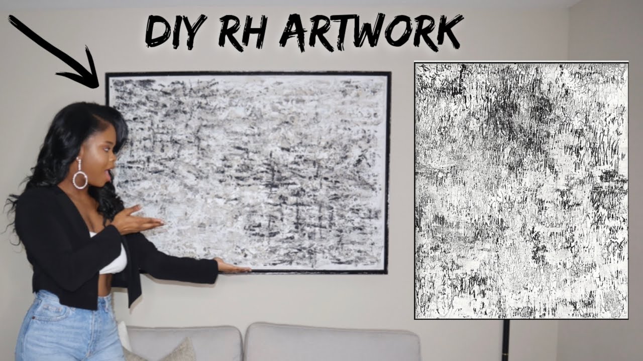 Easy DIY Restoration Hardware Artwork| RH Inspired| 5,000 Subscriber Giveaway!