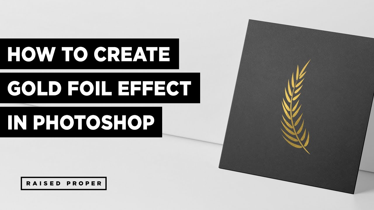 How to Create Gold Foil Effect in Photoshop