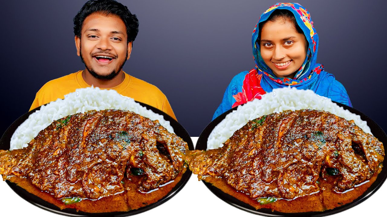 SPICY HUGE FISH CURRY AND RICE EATING CHALLENGE । Hungry Balok