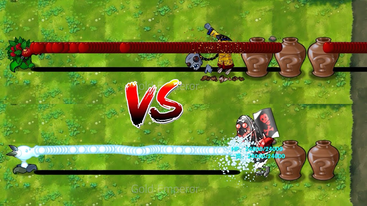 PvZ Fusion 3.2 - All Pea Plants With Rapid Fire Vs 4 Random Zombie Vase Breakers-P78-Who's the best?