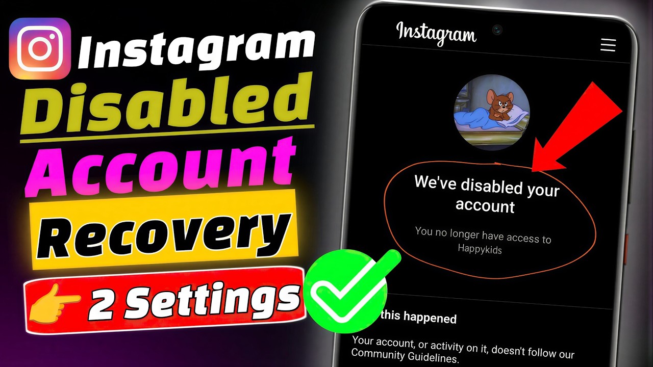 Instagram Suspended Account Recovery (2026) | How To Recover Disabled Instagram Account