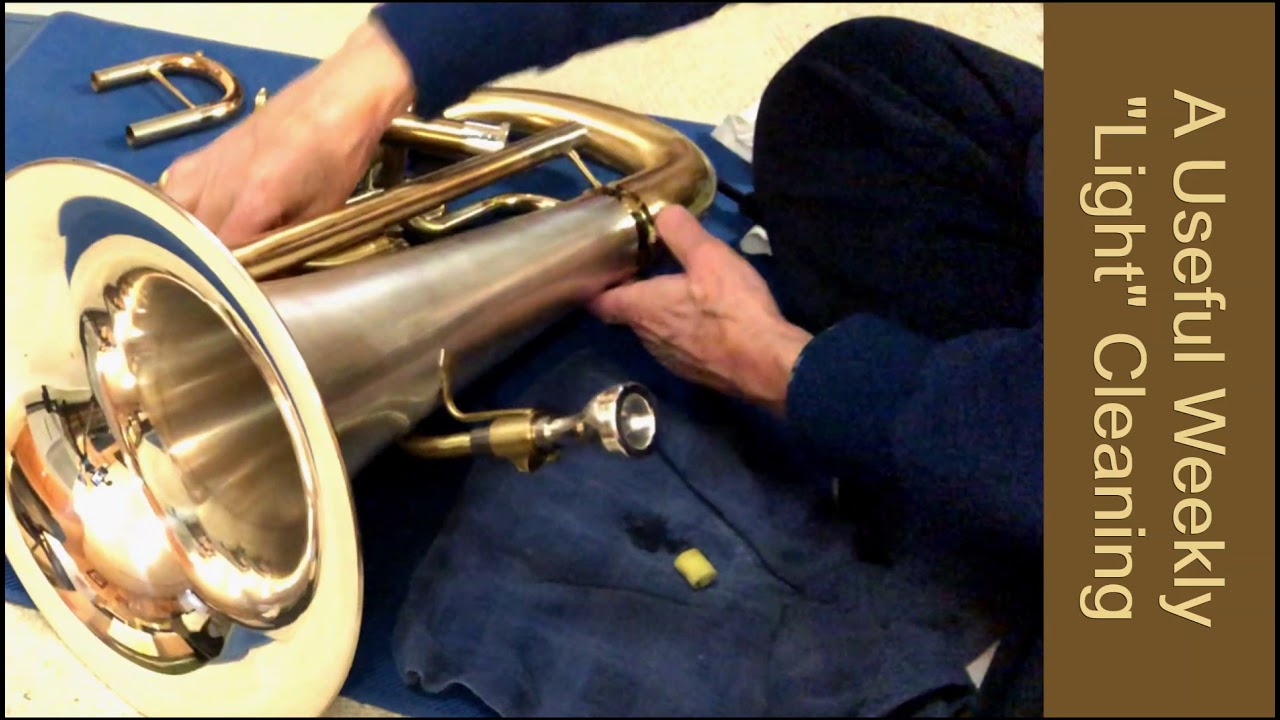 Quickly Clean a Brass Instrument with Spitballs! Trumpet, Trombone, Euphonium, Baritone Horn, Cornet