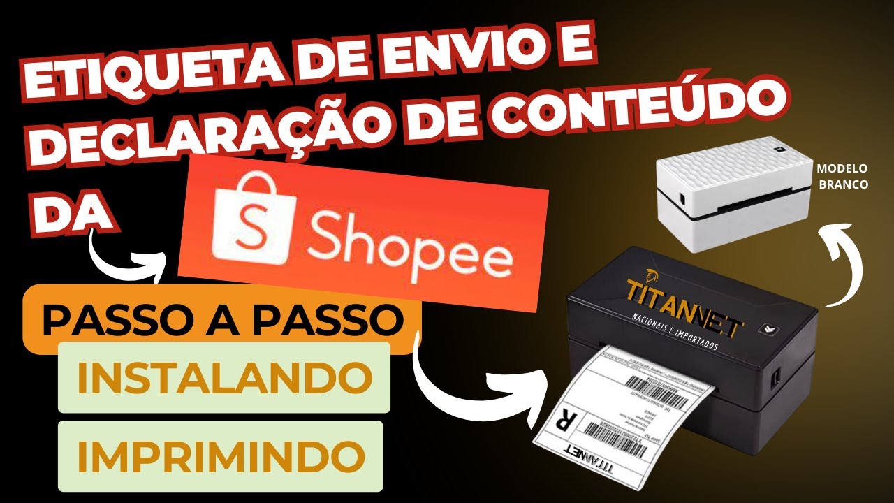 Como IMPRIMIR ETIQUETAS da SHOPEE | IMPRESSORA TÉRMICA CC420 CC431 CC450 Passo a Passo