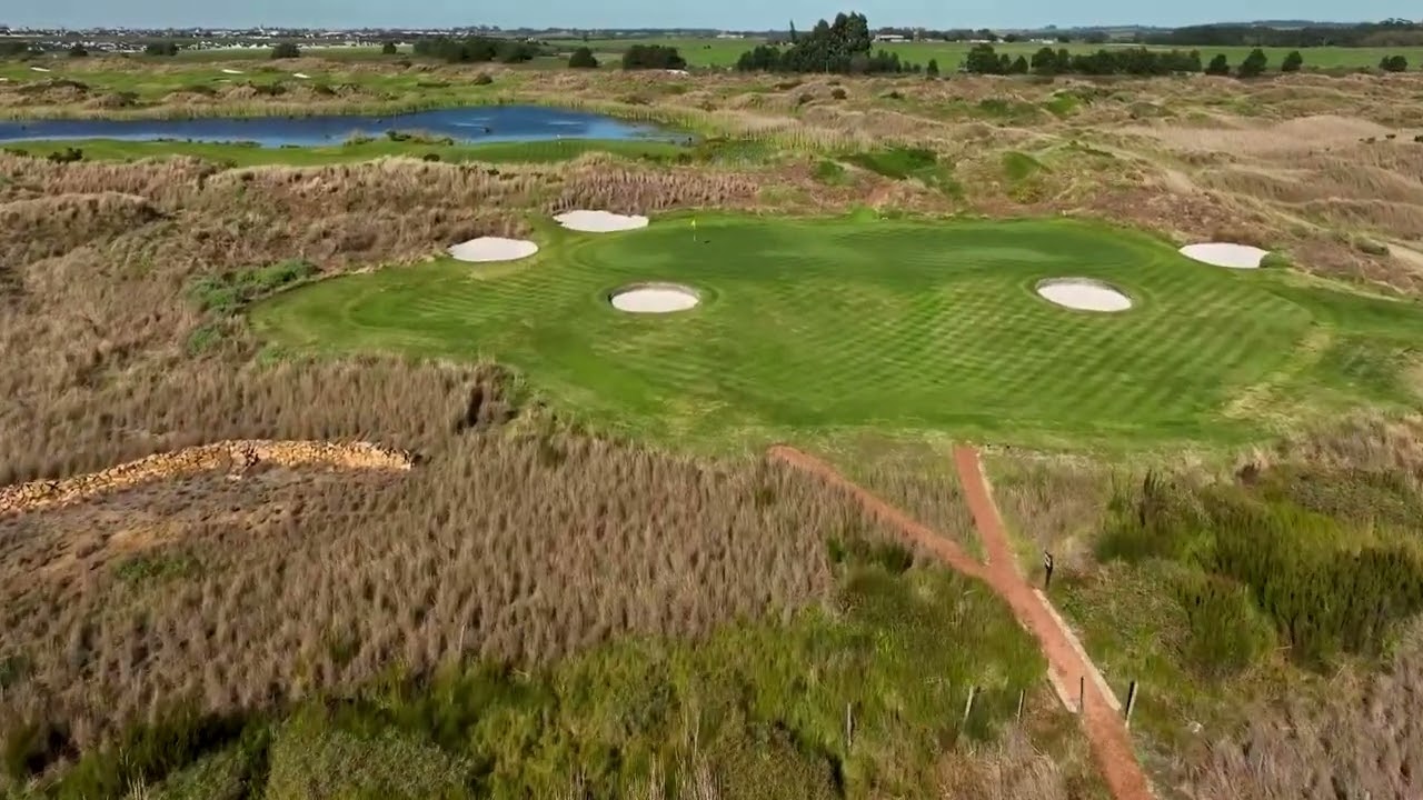 Fancourt Hotel and Country Club Estate - drone aerial video - The links Hole#11