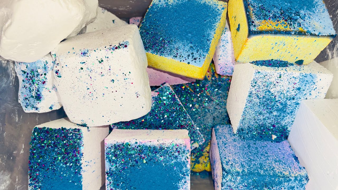 Variety Bucket GYM CHALK CRUSH ASMR | Soft Crispy Crunchy | Fresh Chalk | ASMR #asmr #fyp 