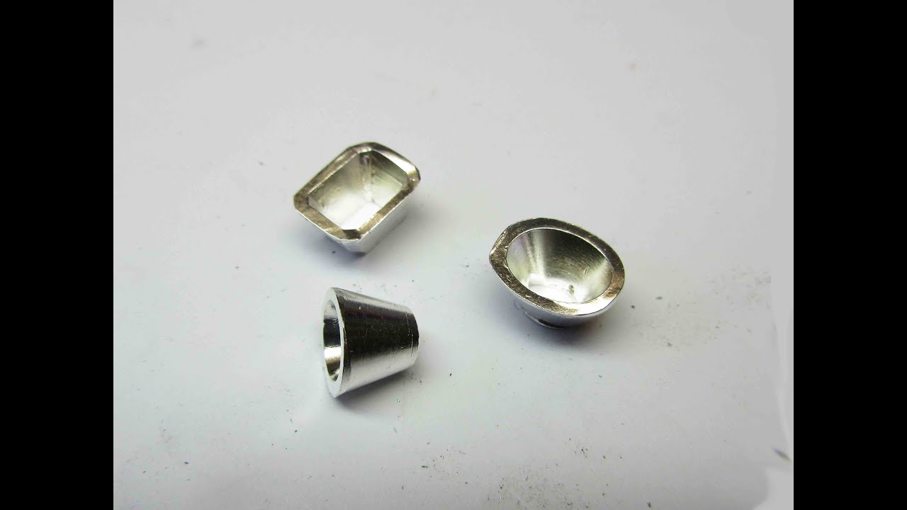 Making shaped settings with collet blocks & punches