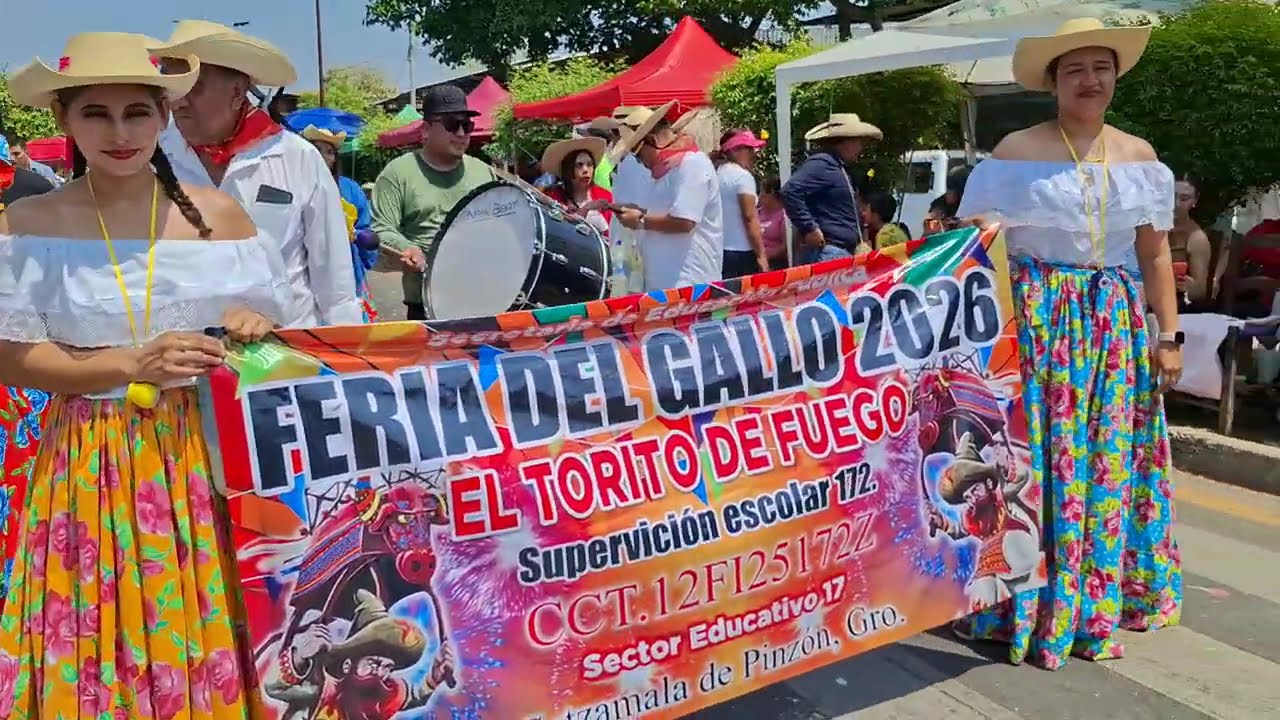 inicia la feria del gallo aya en Cutzamala de pinzon guerrero,  región tierra caliente 