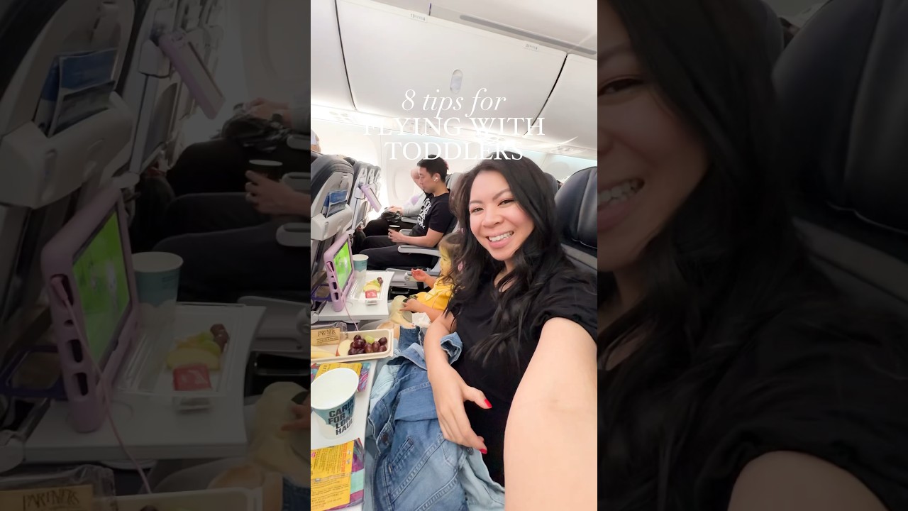 8 TIPS FOR FLYING WITH TODDLERS! #travelhacks #amazonfinds