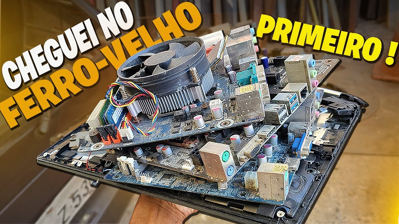 FUI O PRIMEIRO A CHEGAR NO FERRO-VELHO E OLHA O QUE ENCONTREI !