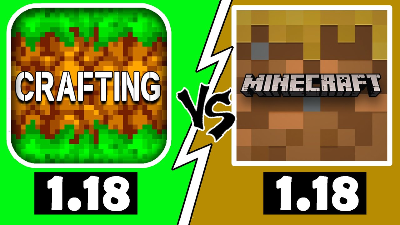 Crafting and Building 1.18 vs Minecraft Trial 1.18 / MCPE vs Crafting and Building
