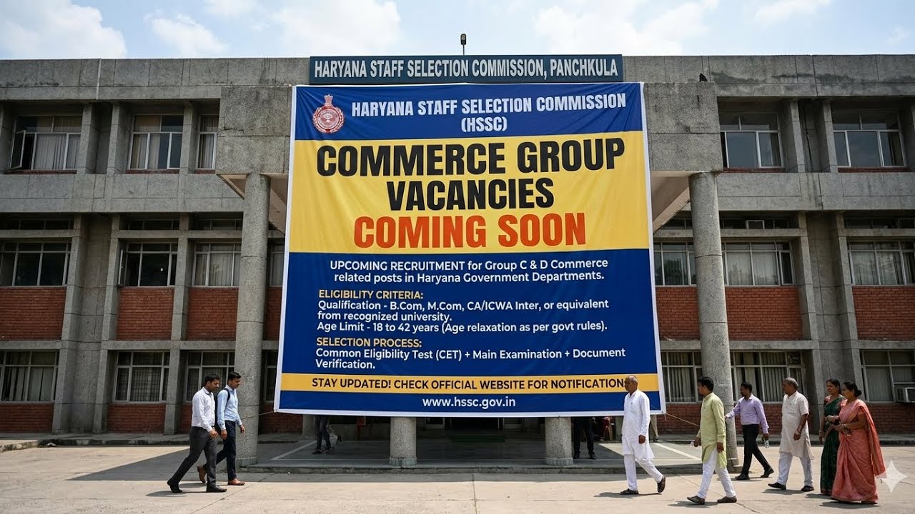 Hssc new update commerce group vacancy coming soon hssc update Today #hssc