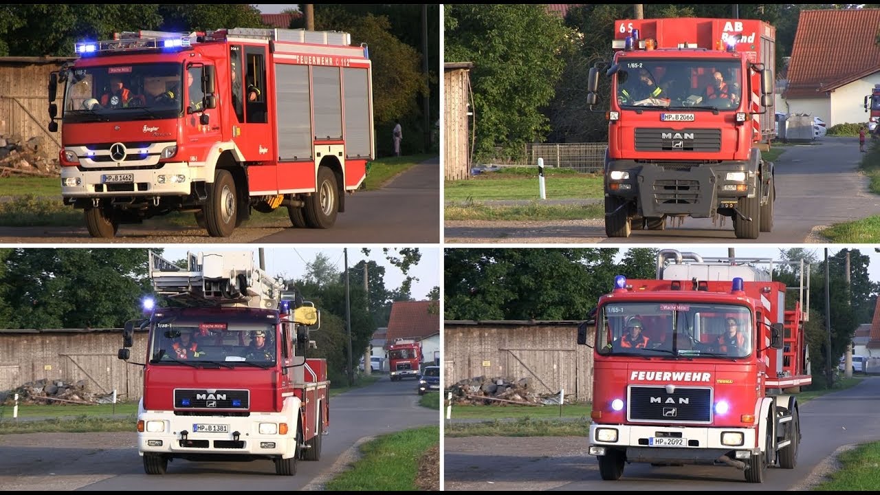 [Brennt Maschinenhalle nach Flugzeugabsturz] Inspektionsübung der Freiwilligen Feuerwehr Bürstadt