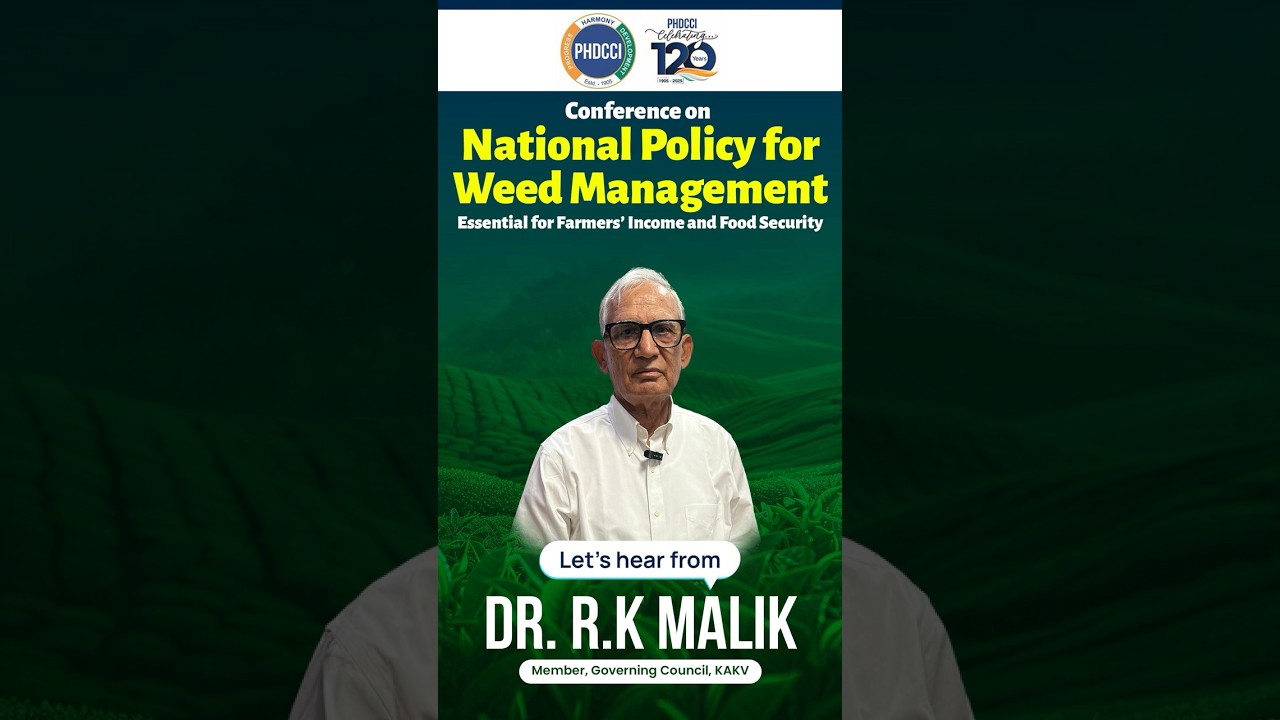 Dr. R K Malik, Governing Council Member, KAKV, contributed strategic insights on &lsquo;Weed Management&rsquo;