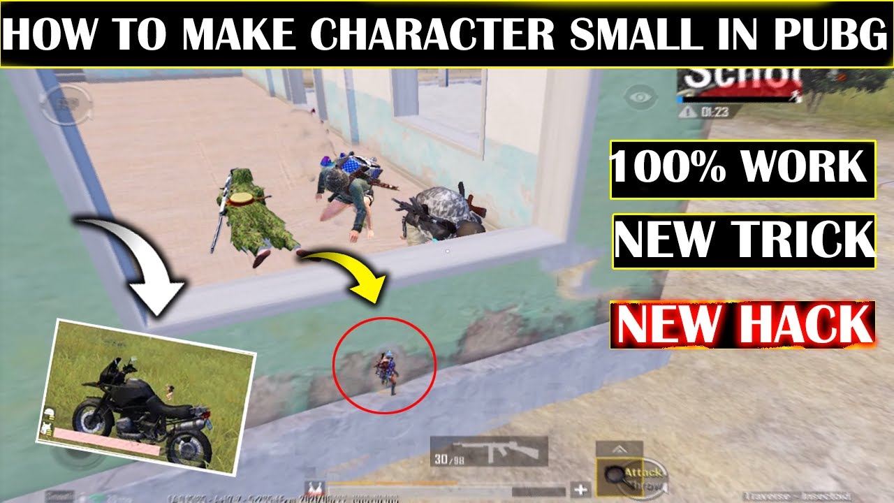 PUBG NEW GLITCH | HOW TO MAKE OUR CHARACTER SMALL IN PUBG | SMALL CHARACTER GLITCH IN PUBG