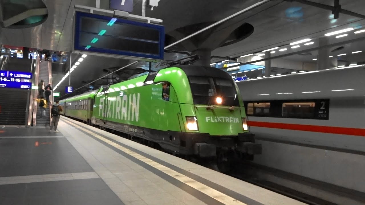FLIXTRAIN Taurus Br.182 Anfahrsound mit Tonleiter! Berlin Hauptbahnhof