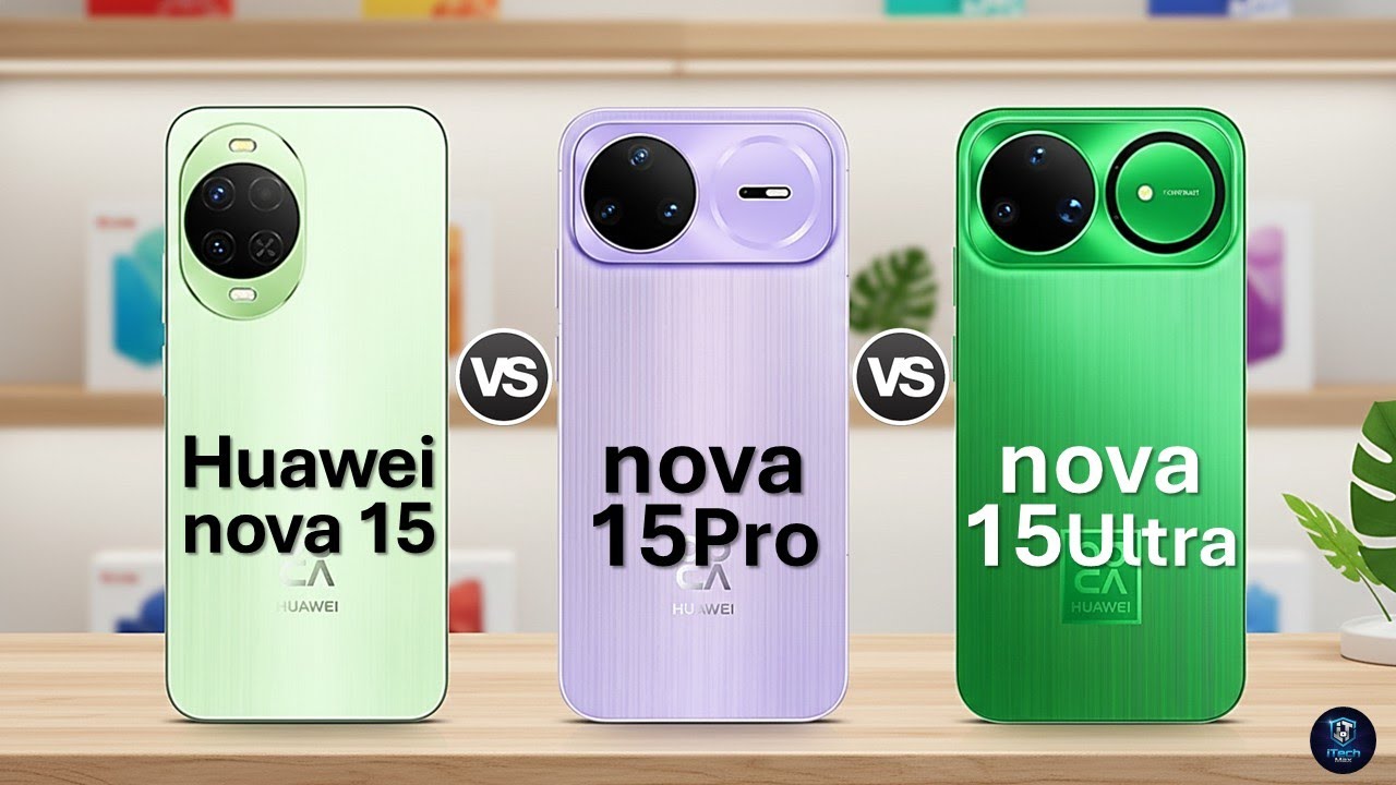 Huawei nova 15 vs Huawei nava 15Pro va Huawei nova 15Ultr || Comprison Video 2025⚡