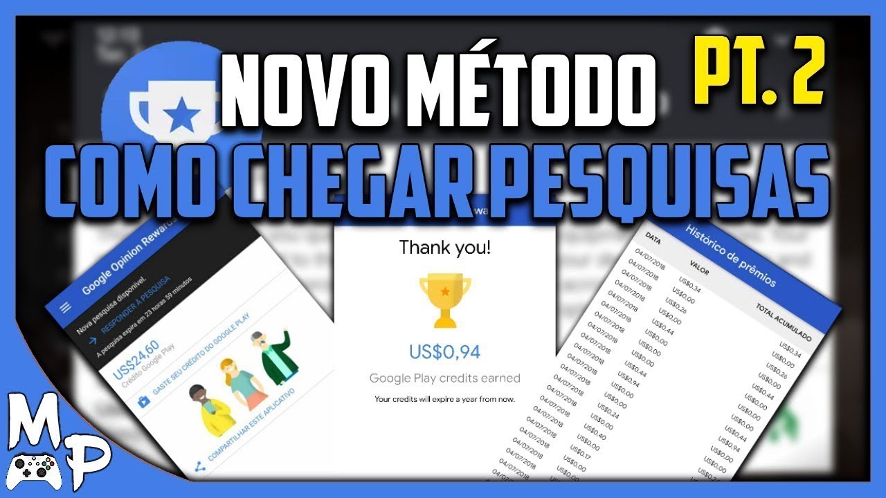 Novo Cep do Google Opinion Rewards🤑😱