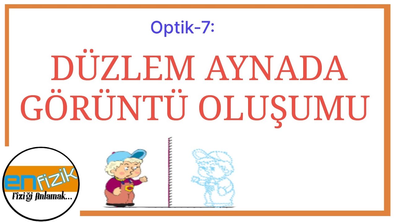 Optik-7: DÜZLEM AYNADA GÖRÜNTÜ OLUŞUMU