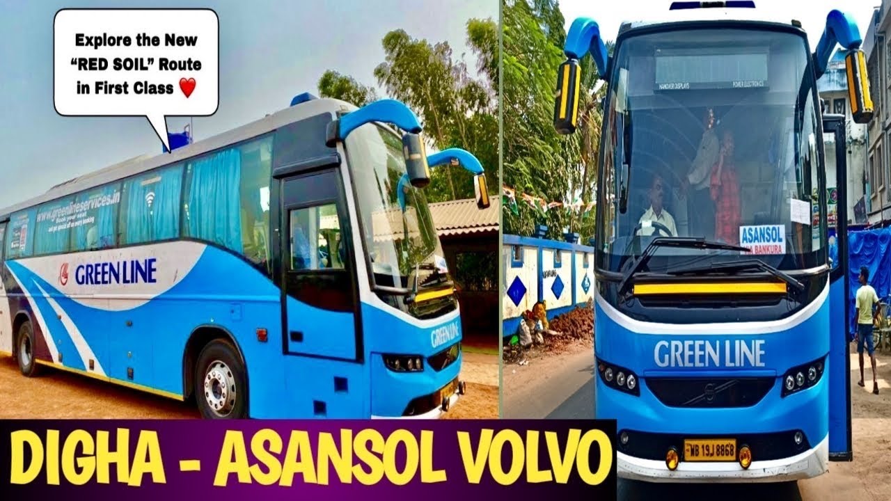 Digha to Asansol VOLVO Bus Journey by Greenline Volvo | Asansol Digha Bus