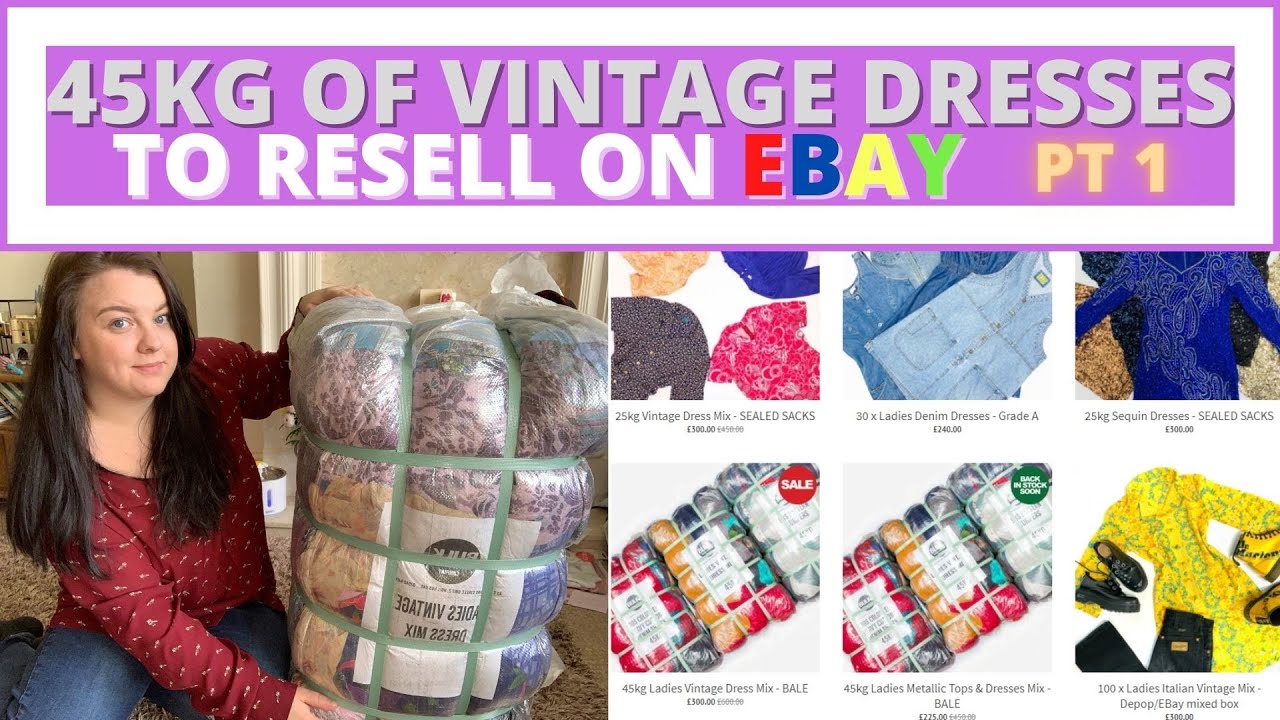 Bulk Vintage Wholesale 45kg Vintage Dress Mix Unboxing To Sell On Ebay | Ebay Reseller UK