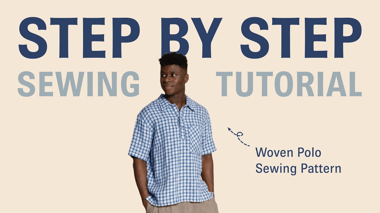 How to sew the Woven polo | Sewing Tutorial | Wardrobe By Me