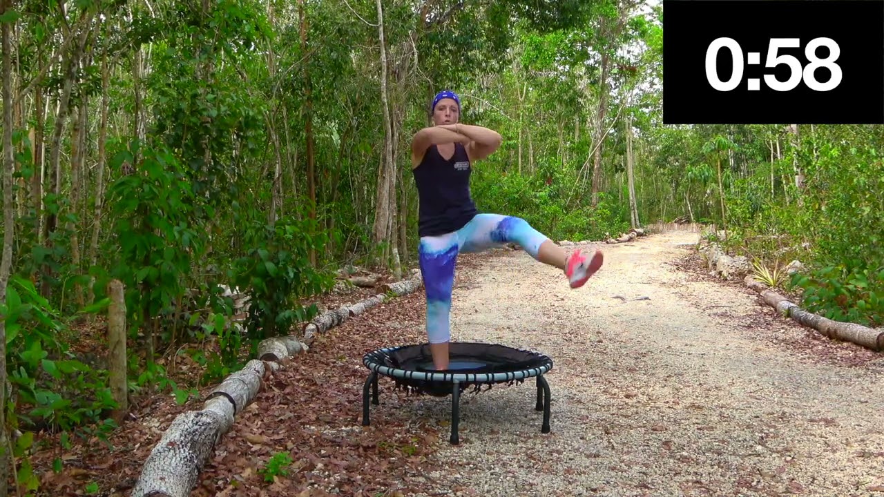 5 Minutes Mini Moves, Day 9, Improve Your Balance on a JumpSport Fitness Trampoline / Rebounder