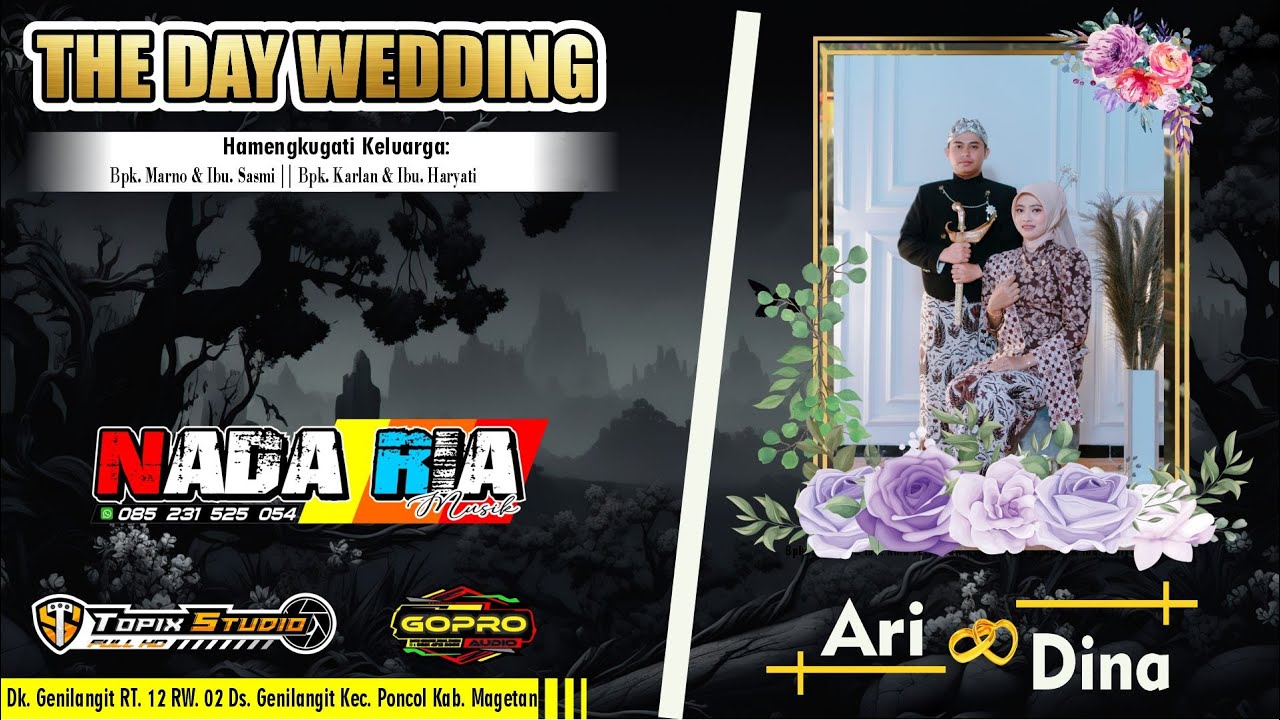 02 LIVE TOPIX STUDIO WEDDING ARI & DINA || CS NADA RIA || GOPRO AUDIO || GENILANGIT PONCOL MAGETAN