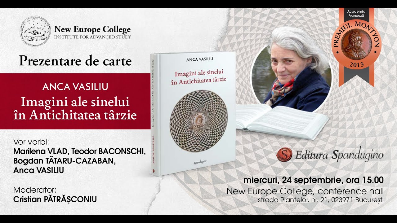 #Dezbatere | IMAGINI ALE SINELUI ÎN ANTICHITATEA TÂRZIE - Anca Vasiliu @ New Europe College