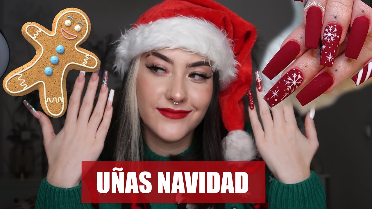 UÑAS DE NAVIDAD| EXTRA XXL