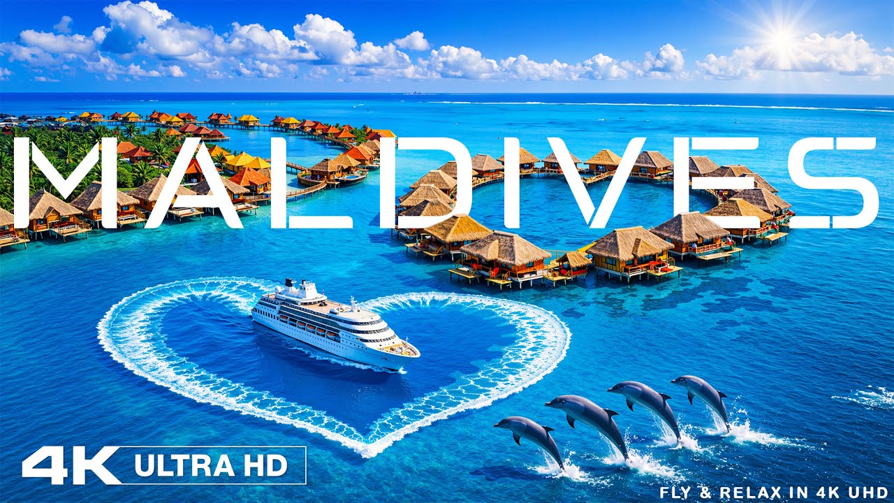 Maldives 2025 🇲🇻 Luxury Overwater Villas & Stunning Blue Ocean Views - 4K UHD