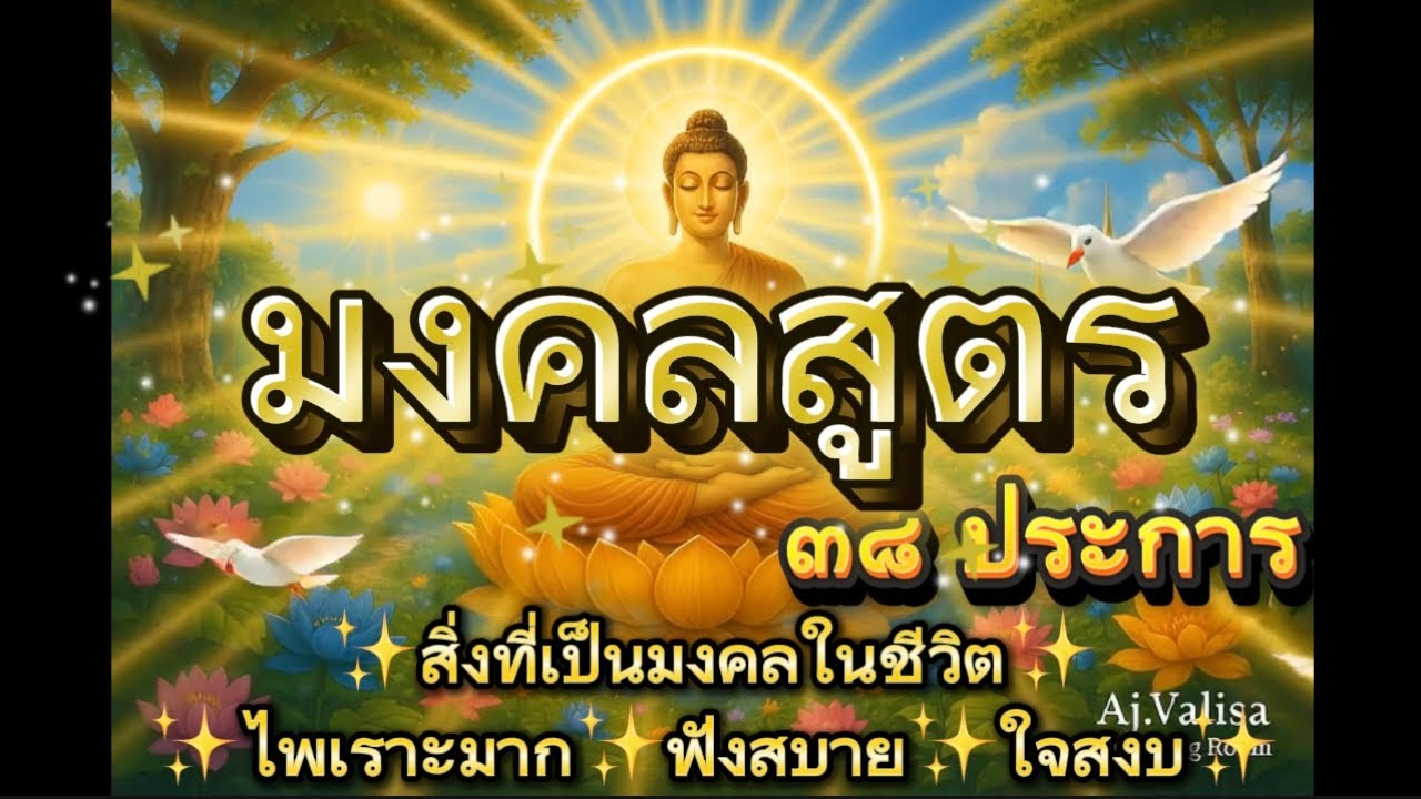 ✨ มงคลสูตร✨ฟังสบายใจ สงบ✨พุทธวจนะเพื่อความเป็นสิริมงคลในชีวิต✨#มงคลชีวิต38ประการ #สิริมงคล #สมาธิ