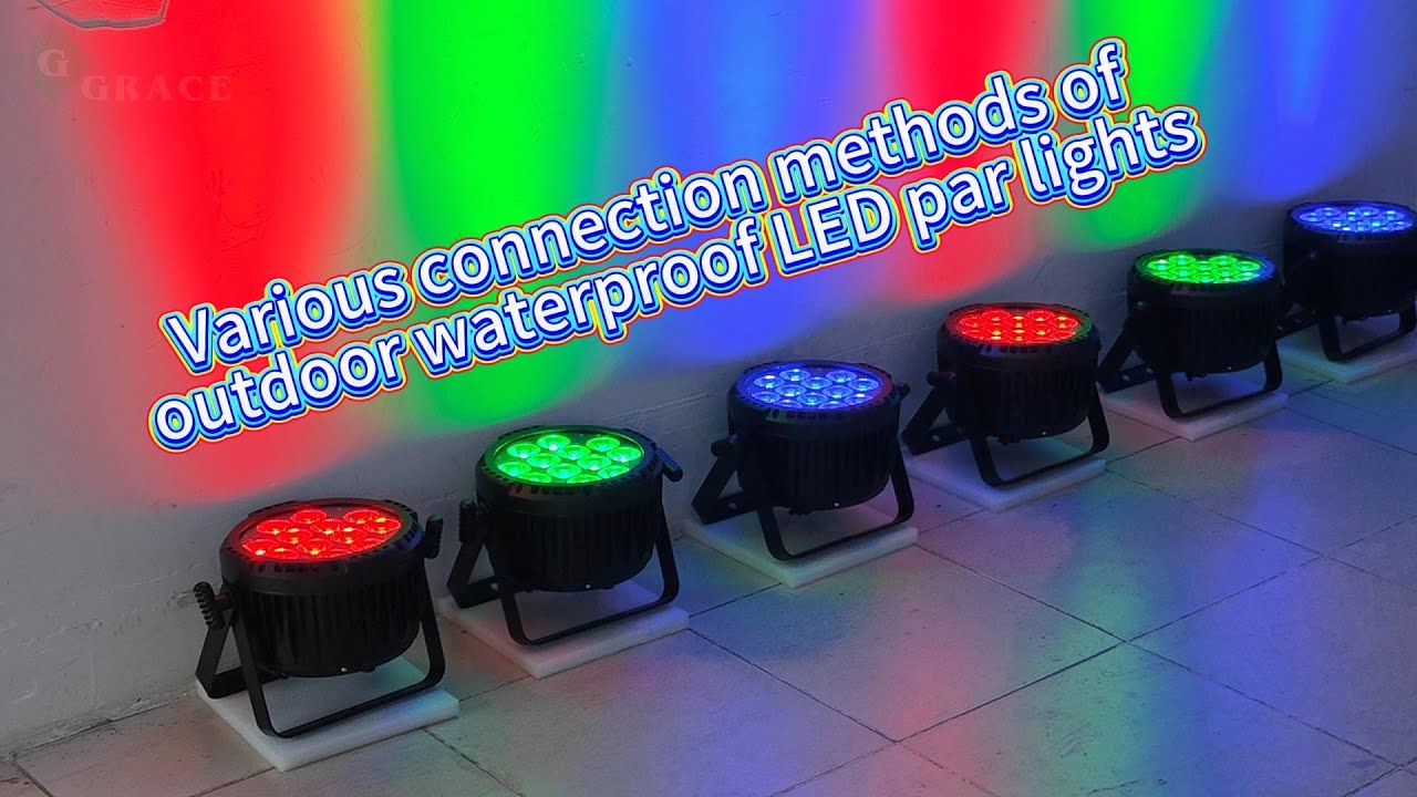 12*18W Outdoor Waterproof Battery-Powered PAR Lights: Various Control Methods（GL-SB12-6）