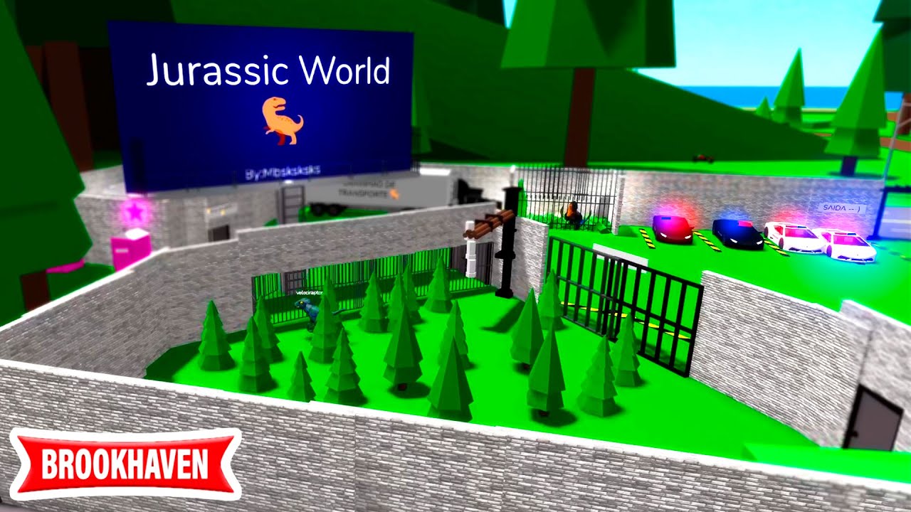 VISITEI O NOVO JURASSIC WORLD DO BROOKHAVEN