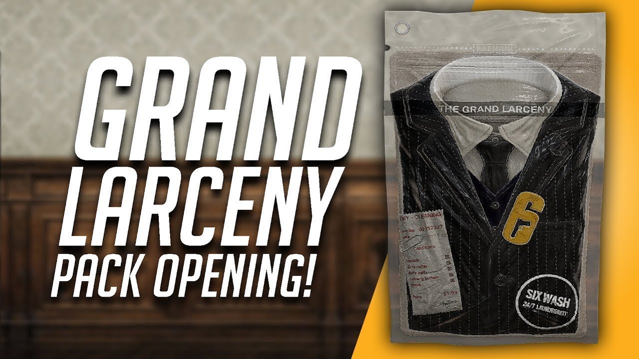 The Grand Larceny Pack Opening   Rainbow Six Siege