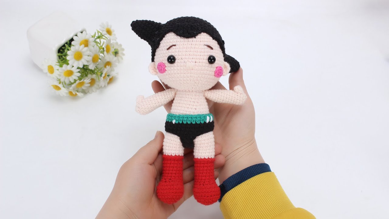 人见人爱,勇敢正义的机器娃娃--铁臂阿童木part 2 crochet amigurumi Astro boy