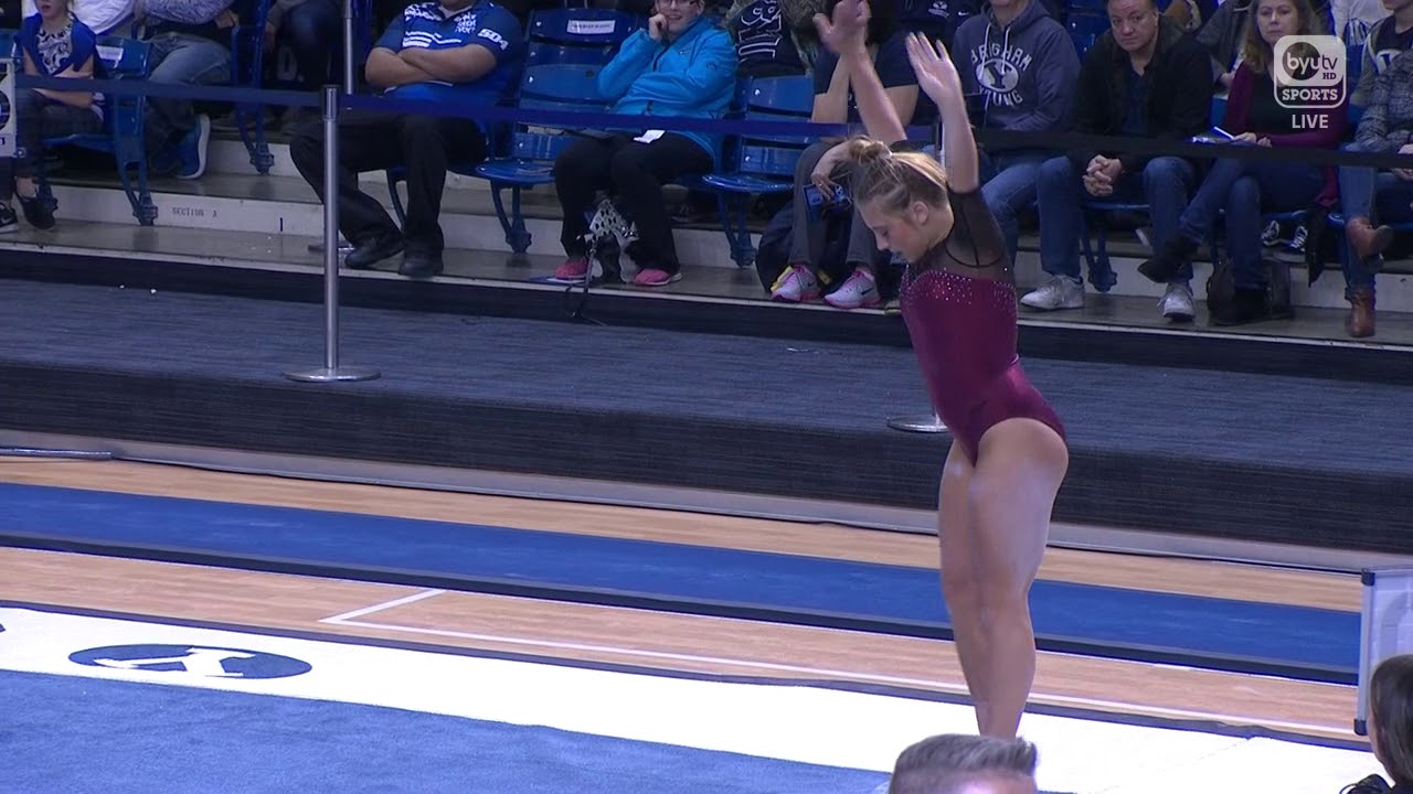 Maddie Karr (Denver) 2018 Floor vs SUU and BYU 9.925