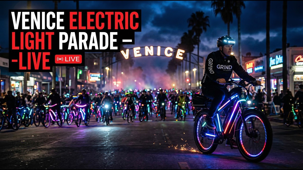 LIVE Tonight 🚲 Venice Electric Light Parade | GRIND Ride | 7PM &middot; March 8th, 2026
