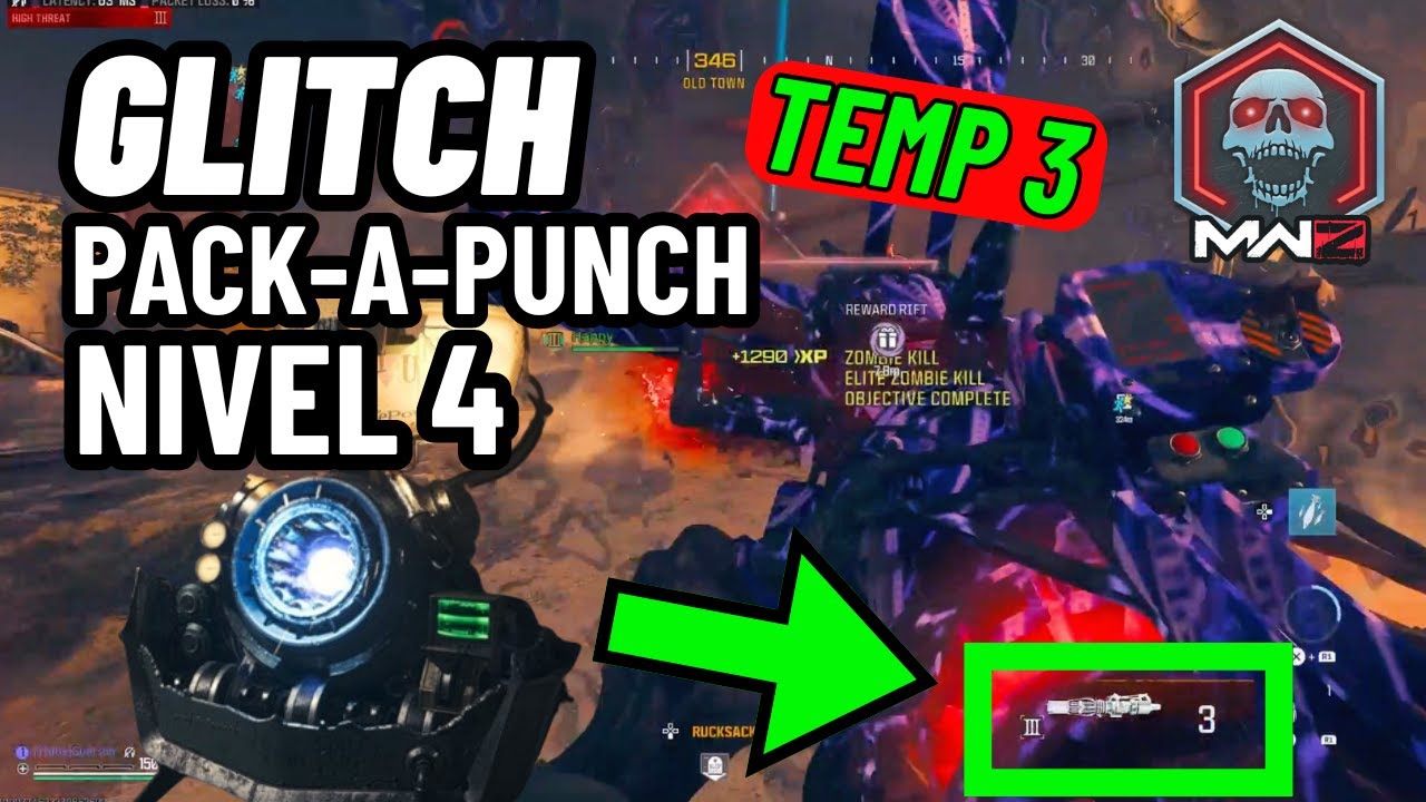 GLITCH de Pack a Punch NIVEL 4 en TEMPORADA 3 de Cod Mw3 Zombies. Armas legendarias chetadas. META