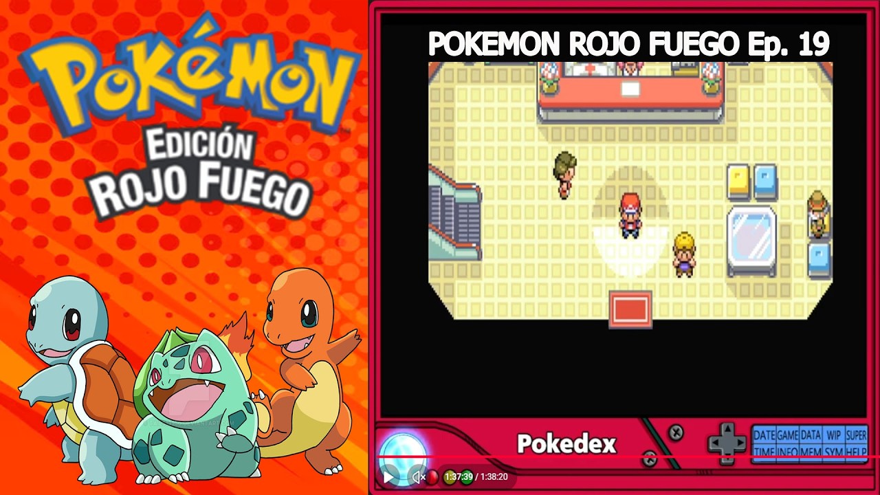 POKEMON ROJO FUEGO Ep. 19: RUTA 18, RUTA 17 Y RUTA 16 MAS MO Nº02 VUELO