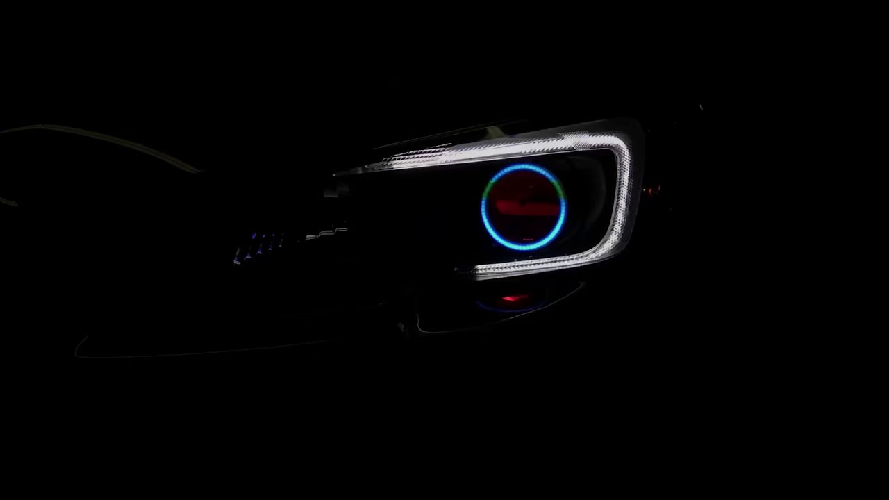 2015+ Subaru WRX W/RGB Multicolor Halos, Demon Eyes, & Switchback C Light