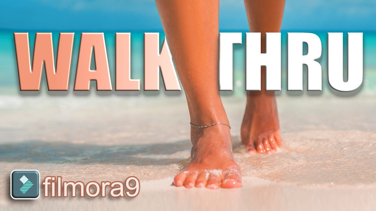 Walk Through Text Effect | Filmora Tutorial