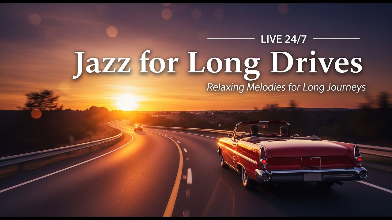 Lo-Fi Jazz for Long Drives 🚗 24/7 | Smooth &bull; Instrumental &bull; Relaxing Music for Road Trips & Focus