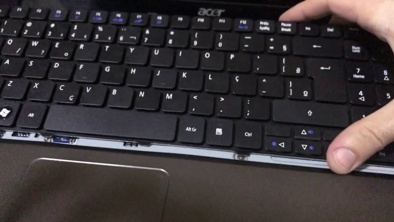 Como trocar teclado Acer Aspire 5750