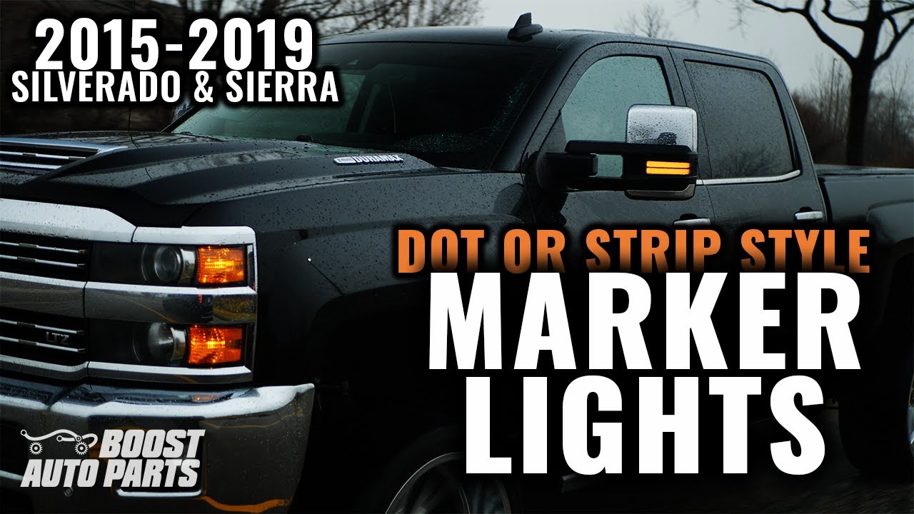 Tow Mirror Marker Light Upgrade Replacement | 2015-2019 Chevy Silverado/GMC Sierra| Complete Install