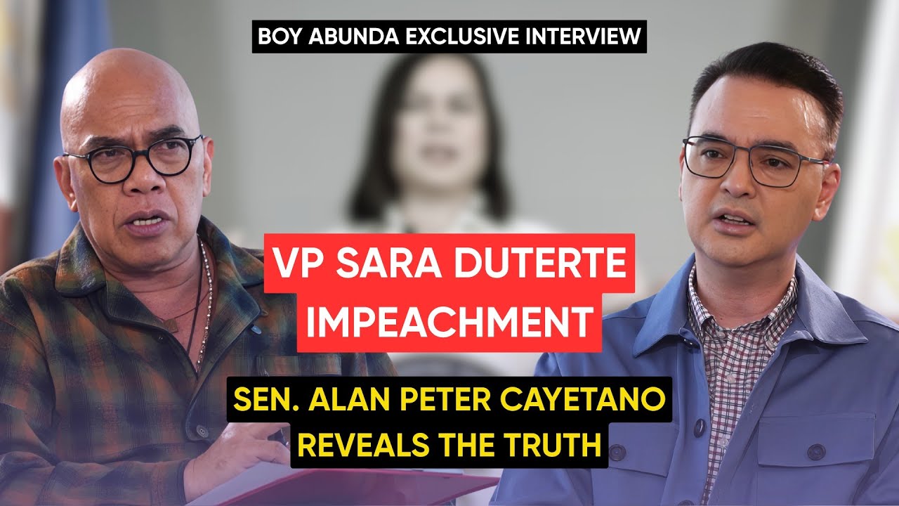 Sen. Alan Peter Cayetano Reveals The Truth on VP Sara Duterte's Impeachment | Boy Abunda Interview