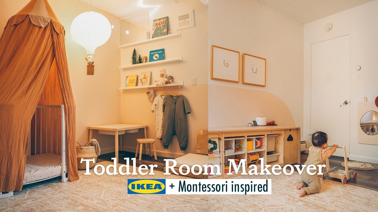Преображение детской комнаты с помощью лайфхаков из IKEA! Спальня/игровая комната для малышей в с...