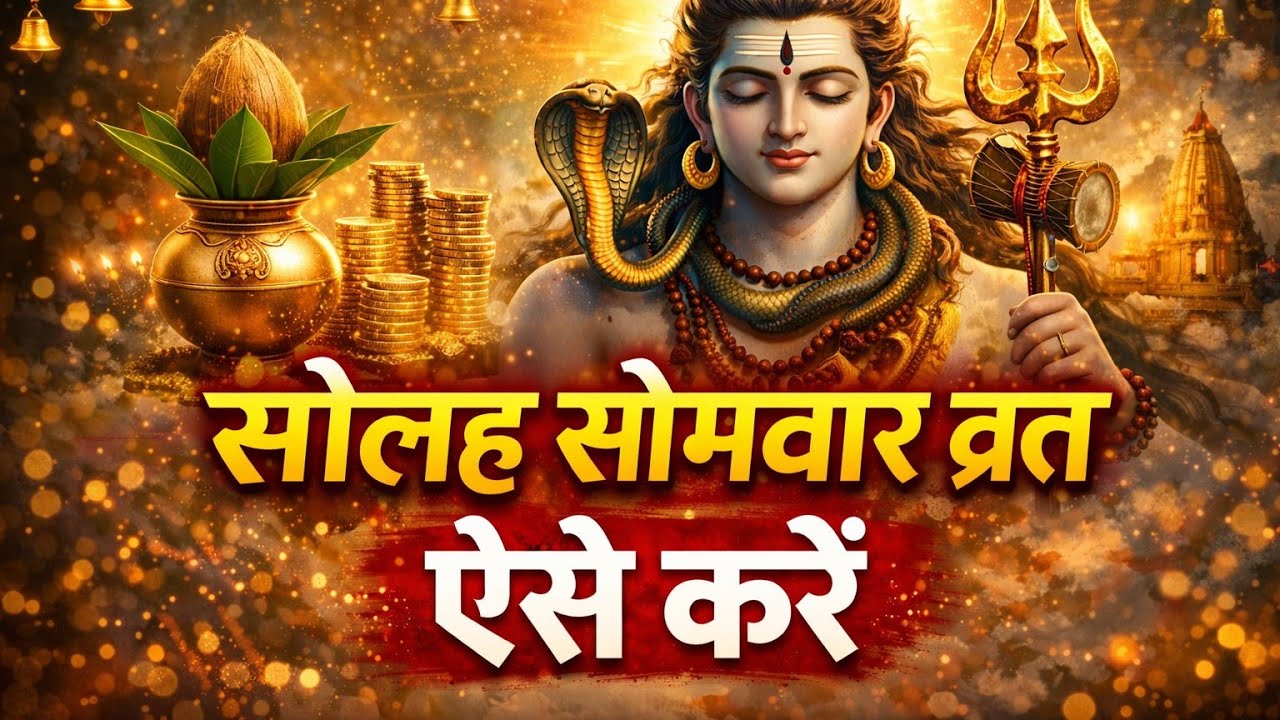 सोलह सोमवार व्रत की कथा नए तरीके से सुने सॉन्ग में