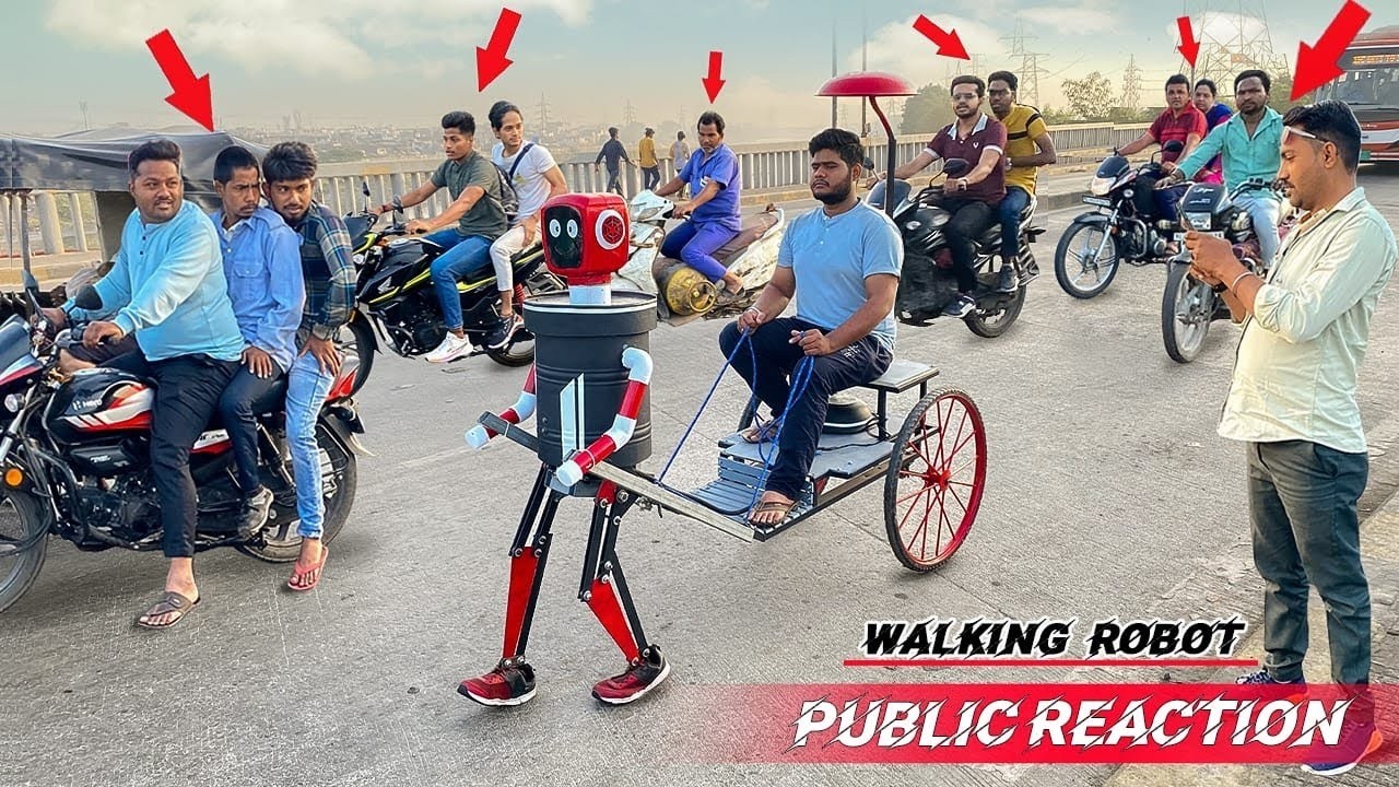 public reaction on walking robot