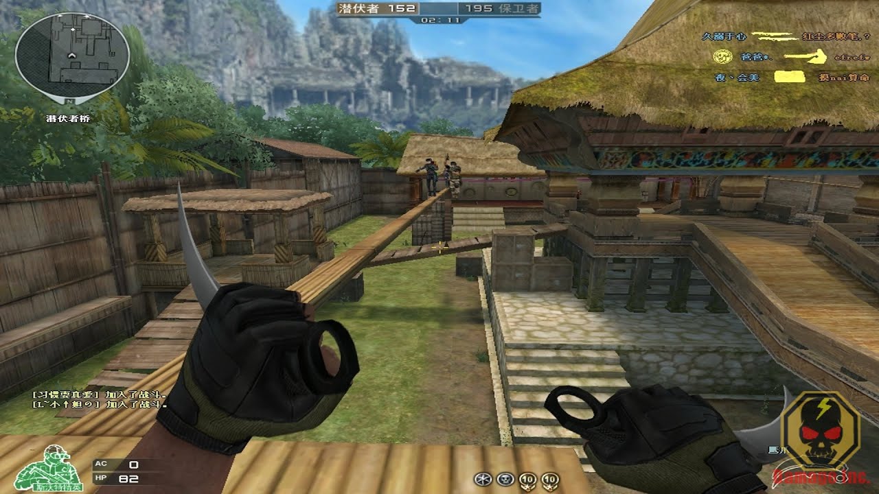 CrossFire China - Jungle Temple [Melee / Grenades]!