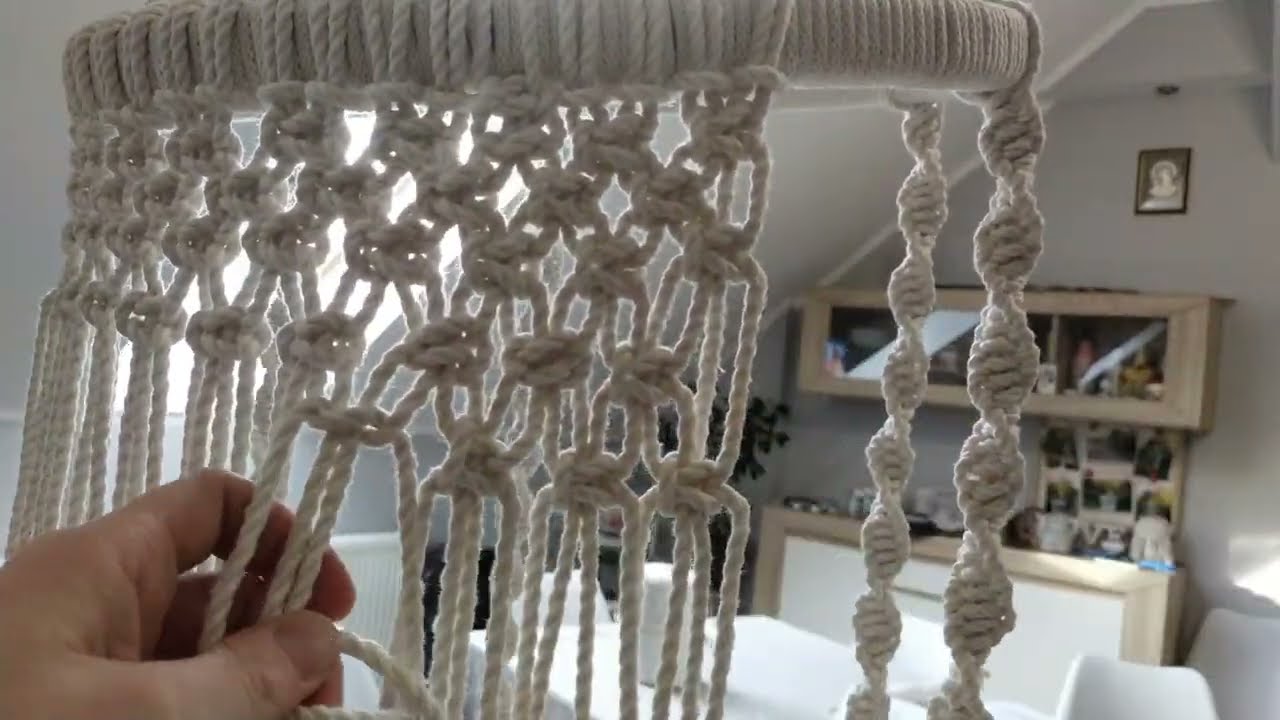 Макраме качели ЧАСТЬ 3 Макраме подвесные качели учебник DIY / плетение гамак гамак #макрама